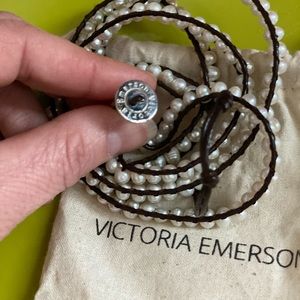 Victoria Emerson long pearl wrap bracelet